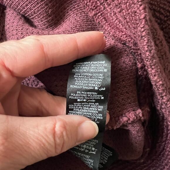 Sweaty Betty Athletic Sweatshirt in Black Cherry NWT Small size 6 small meidum - Picture 10 of 11